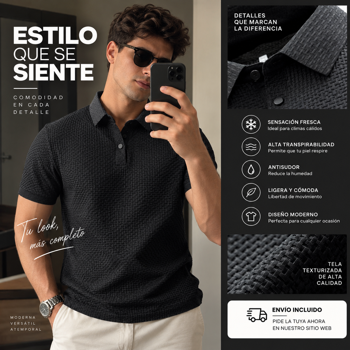 Camisa Ultra Fresca GELO Antisudor - envío gratis